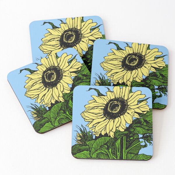 Item preview, Art Nouveau Deco Jugendstil Sunflower Julie de Graag designed and sold by Pixelchicken.