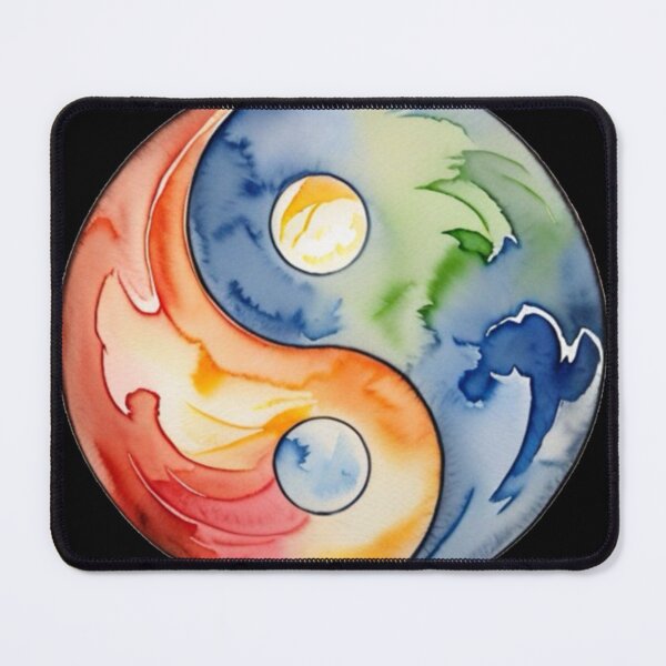 Item preview, Harmony of the Elements: Yin and Yang in Watercolor designed and sold by MoxisWatercolor.
