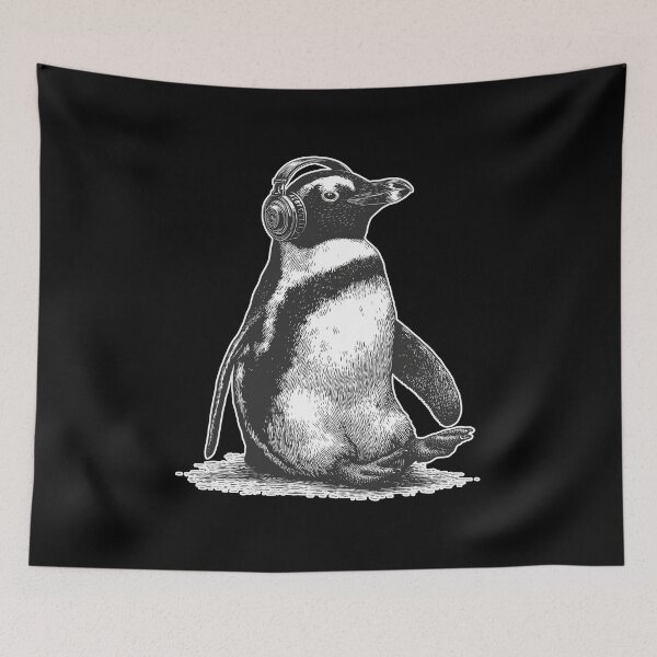 Item preview, Banksy Grooving Penguin designed and sold by hamishby.