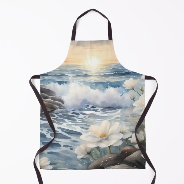 Item preview, Lakeshore with White Flowers designed and sold by CalmnessbyChoice.