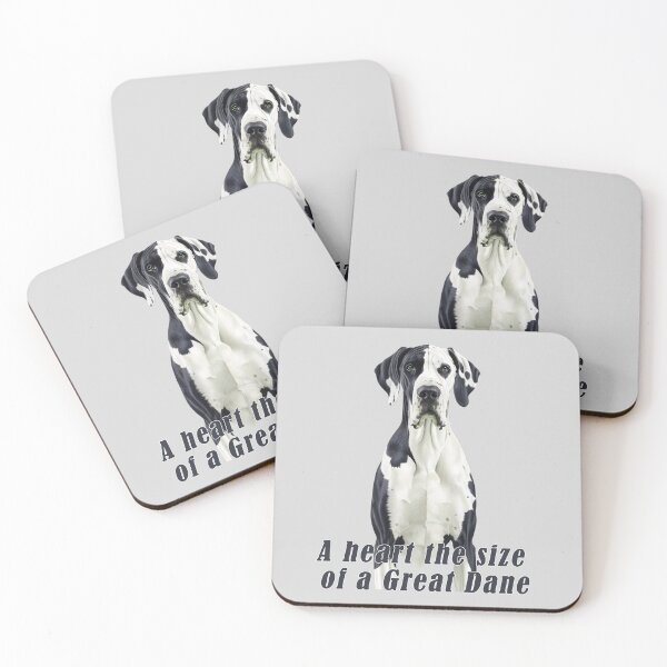 Item preview, Black & White Great Dane – A Heart the Size of a Great Dane designed and sold by Pawtraitvibes.