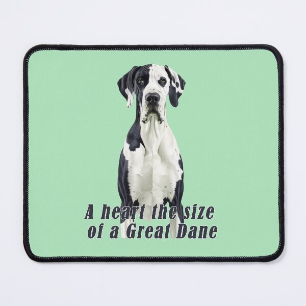 Item preview, Black & White Great Dane – A Heart the Size of a Great Dane designed and sold by Pawtraitvibes.