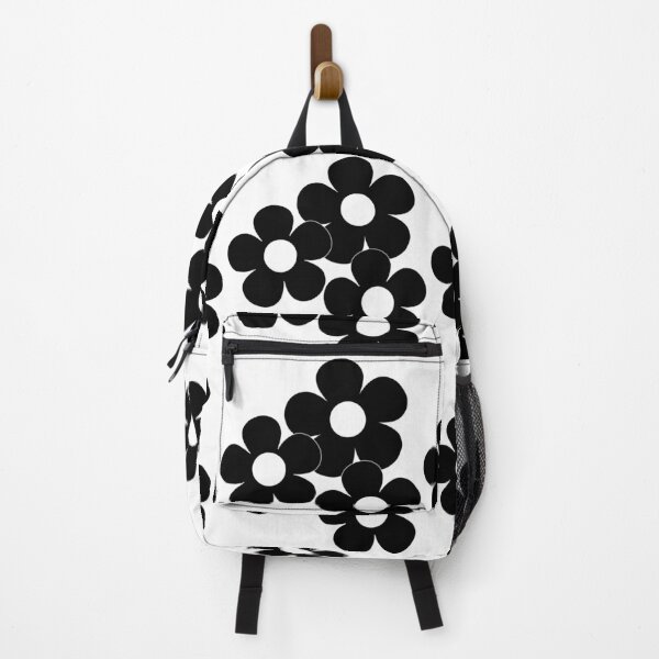 Item preview, 60's Flower Power Pop Flowers in Black and White designed and sold by MellowCat.