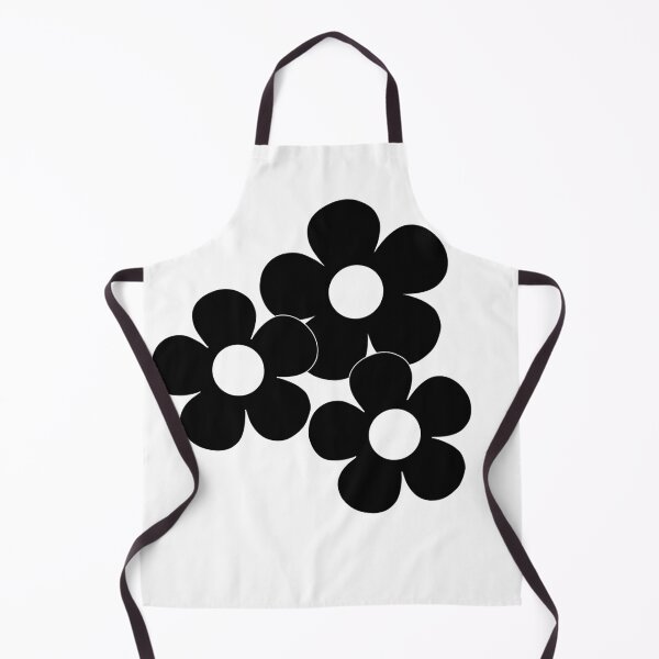 Item preview, 60's Flower Power Pop Flowers in Black and White designed and sold by MellowCat.