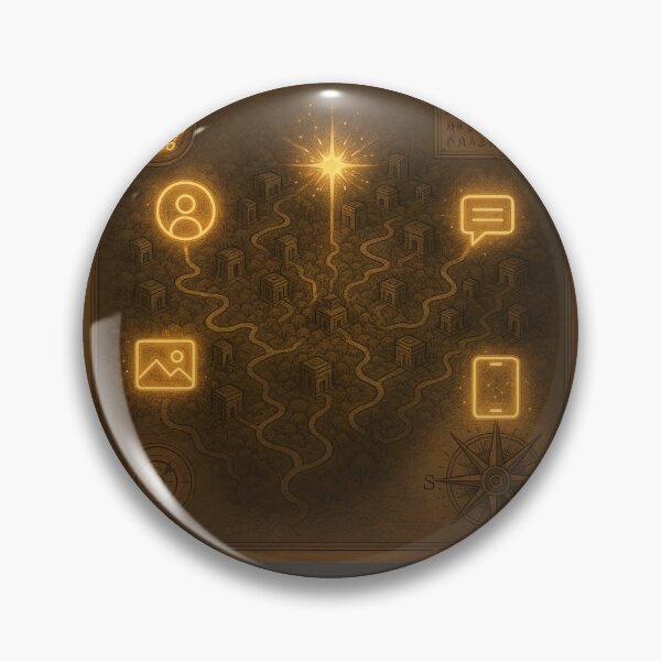 Item preview, Echoes of the Lumina Nexus: A Whispering City Map designed and sold by VA Design.