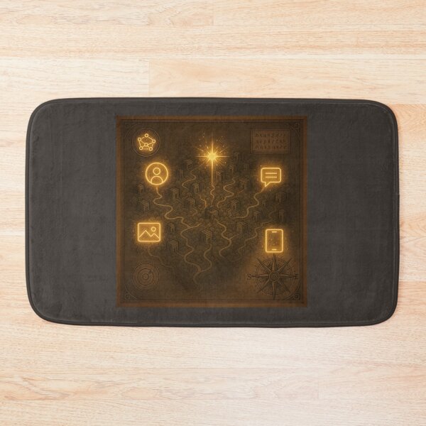 Item preview, Echoes of the Lumina Nexus: A Whispering City Map designed and sold by VA Design.