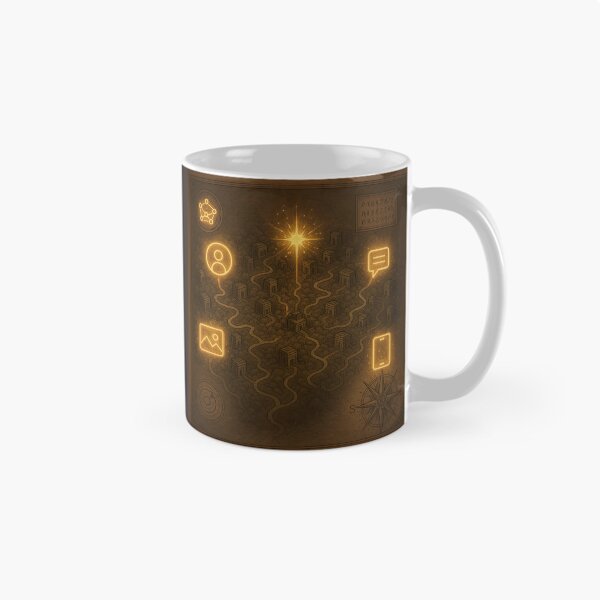 Item preview, Echoes of the Lumina Nexus: A Whispering City Map designed and sold by VA Design.