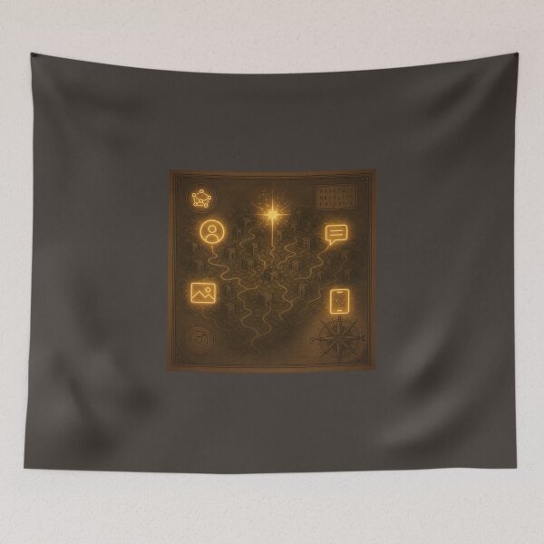 Item preview, Echoes of the Lumina Nexus: A Whispering City Map designed and sold by VA Design.