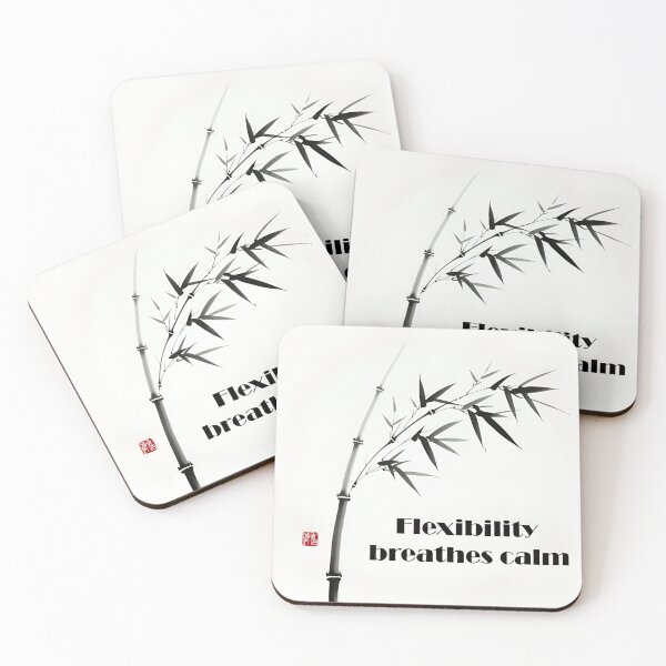 Item preview, Silent Strength – Minimalist Bamboo in Black and White designed and sold by GCBTienda.