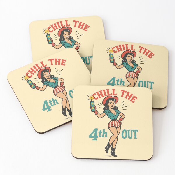 Item preview, Chill the 4th Out Retro Pin-Up Girl Independence Day Design	 designed and sold by Victor Shadehorn.