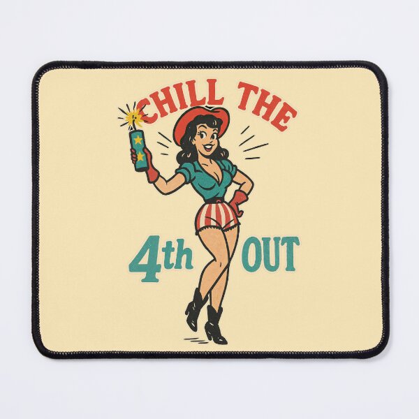 Item preview, Chill the 4th Out Retro Pin-Up Girl Independence Day Design	 designed and sold by Victor Shadehorn.
