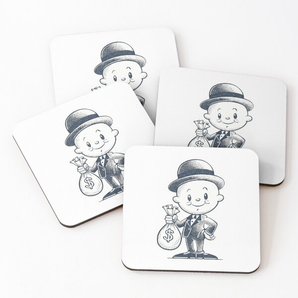 Item preview, Banker mascot holding money bag designed and sold by Made-by-Gus.