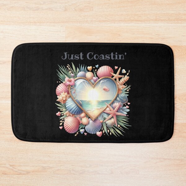 Item preview, Just Coastin’ – Relaxed Coastal Heart  designed and sold by Ela-graphicwiz.