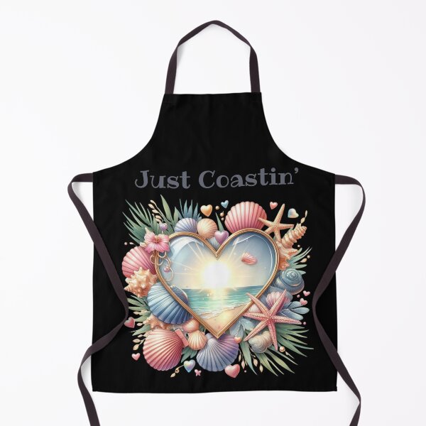 Item preview, Just Coastin’ – Relaxed Coastal Heart designed and sold by Ela-graphicwiz.