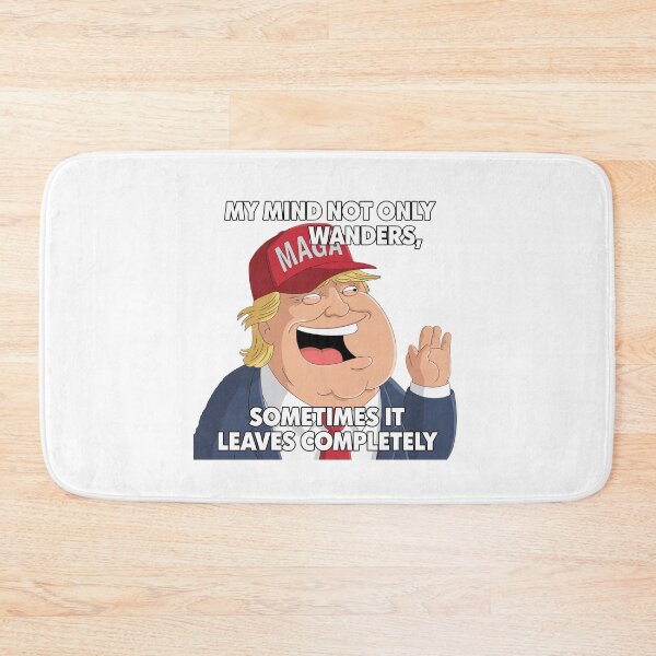 Item preview, Donald Trump, mind wanders, MAGA, joke, funnyfits70, Humor, Funny, retro, vintage, funny quotes, animal humor, designed and sold by FunnyFits70.