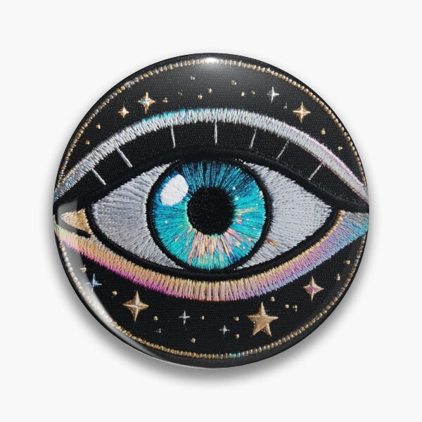 Item preview, Eye Embroidered Iron On Patch designed and sold by Peecoo.