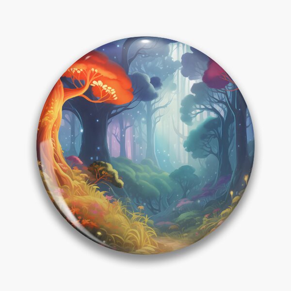 Artikelvorschau, Ethereal Treetops: Glow and Whimsy in Arboreal Symphony entworfen und verkauft von DrawnThreads.