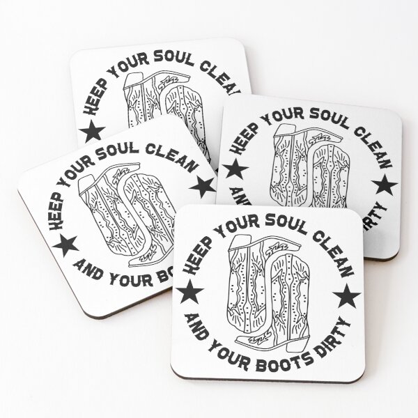 Item preview, Keep your soul clean and your boots dirty designed and sold by FloraliteCo.