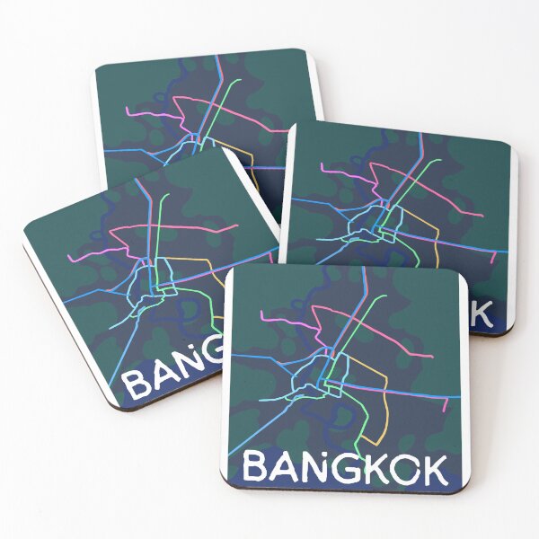 Item preview, Bangkok Thailand Metro Map designed and sold by LaynsLeaf.
