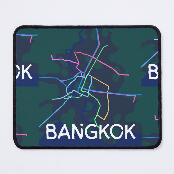 Item preview, Bangkok Thailand Metro Map designed and sold by LaynsLeaf.