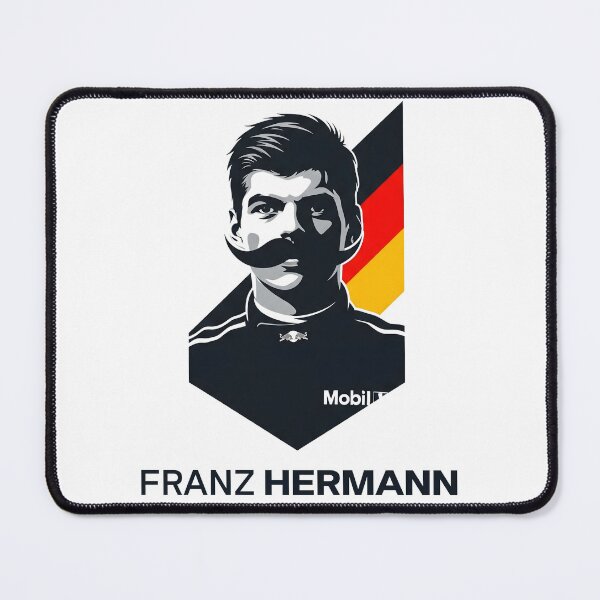Item preview, Franz Hermann F1 Nürburgring Meme Art - German Flag Portrait | Motorsport Humor designed and sold by Studio F1Grid.