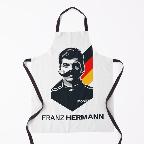 Item preview, Franz Hermann F1 Nürburgring Meme Art - German Flag Portrait | Motorsport Humor designed and sold by Studio F1Grid.