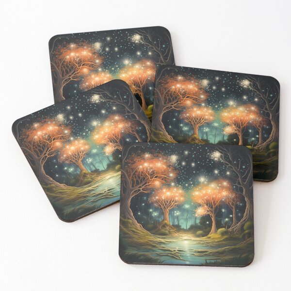 Item preview, Luminal Forest: Towering Trees in Magical Symphony designed and sold by DrawnThreads.