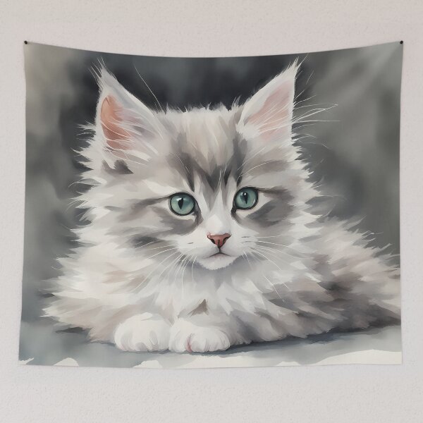 Item preview, Norwegian Forest Kitten designed and sold by CalmnessbyChoice.