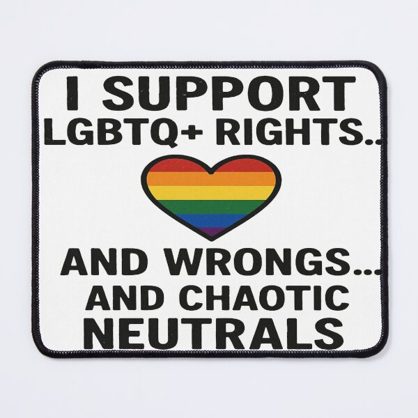 Item preview, Rainbow Heart LGBTQ+ Rights and Wrongs Support designed and sold by Owcomm.