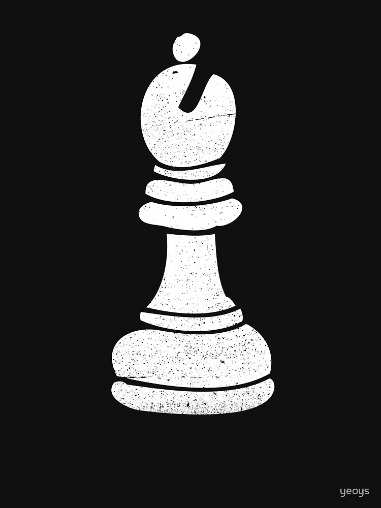 Bishop Chess Piece - Cool Chess Club Gift by yeoys