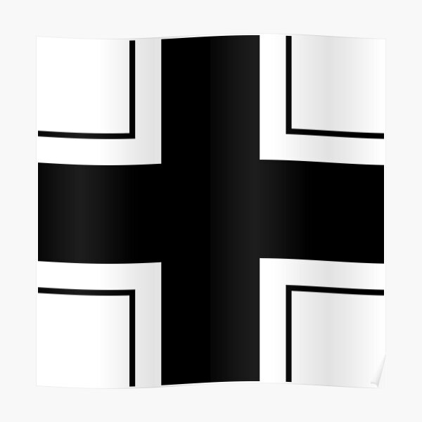 CROSS. Balkenkreuz, Insignia of the German Armed Forces in WWII. Poster