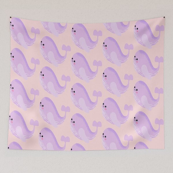 Item preview, Kawaii Sea Friend Purple Whale designed and sold by ByJYA.