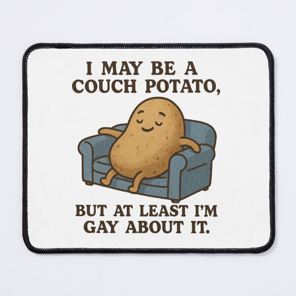 Item preview, Funny Couch Potato Gay Pride Humor designed and sold by Owcomm.