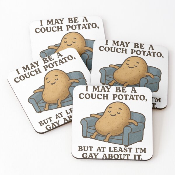 Item preview, Funny Couch Potato Gay Pride Humor designed and sold by Owcomm.