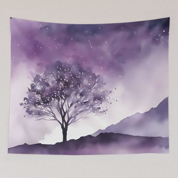 Item preview, Purple Tree Silhouette designed and sold by CalmnessbyChoice.