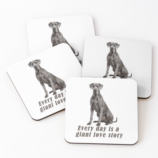 Item preview, Grey Great Dane Art designed and sold by Pawtraitvibes.