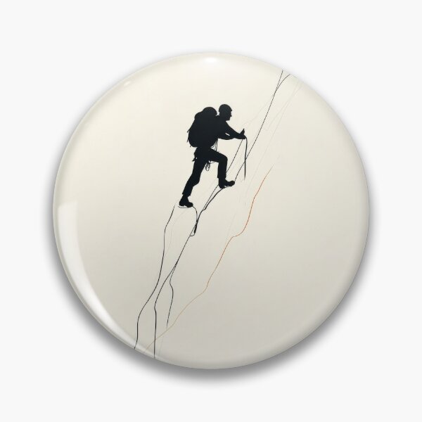 Artikelvorschau, Mountaineer summiting peak entworfen und verkauft von Made-by-Gus.