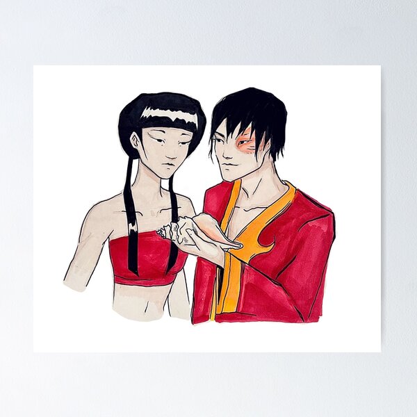 Item preview, Zuko and Mai at the Beach designed and sold by NaomiMarshallEA.