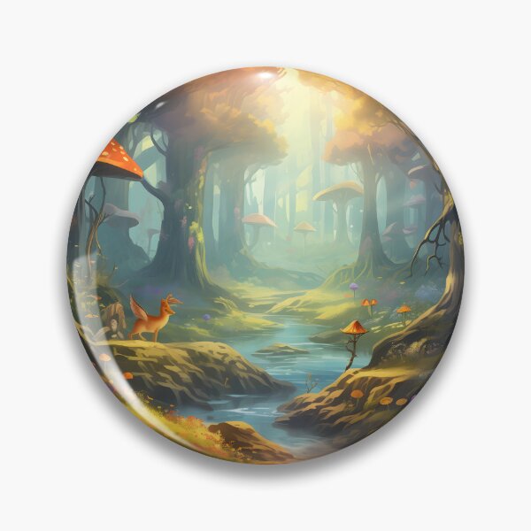 Artikelvorschau, Mystical Illumination: Towering Trees Alight with Wonder entworfen und verkauft von DrawnThreads.