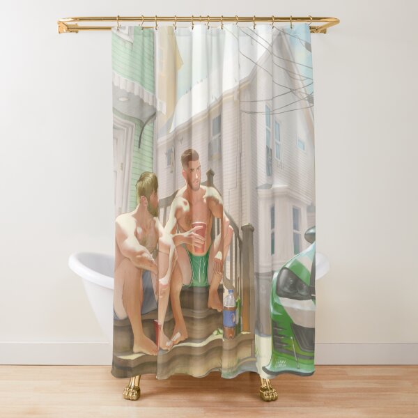 Item preview, Eddie & Seamus outside their apartment designed and sold by CeleryMan6.