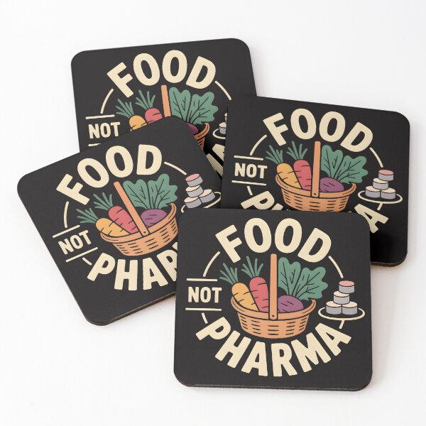 Item preview, Food Not Pharma – Emblem Style Protest Shirt designed and sold by Slavicsoul.