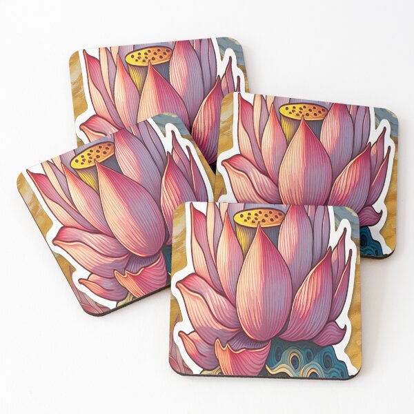 Item preview, Lotus and pod pattern designed and sold by Billiard6163.