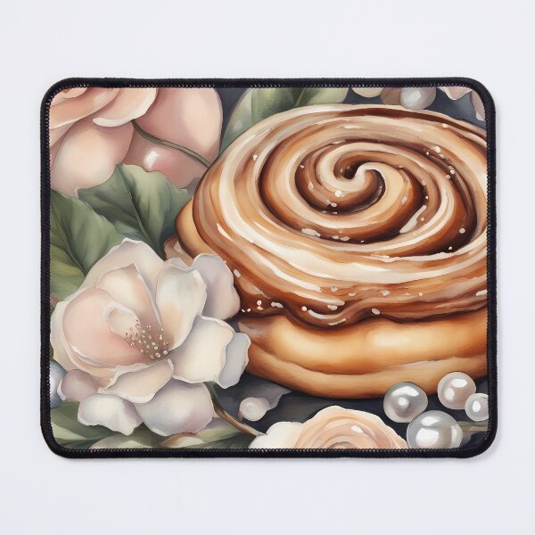 Item preview, Cinnamon Bun and Flowers designed and sold by CalmnessbyChoice.