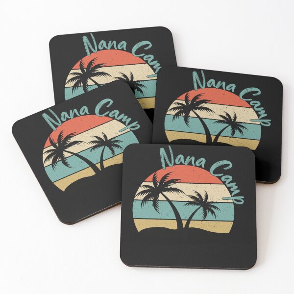 Item preview, Nana Camp Beach Sunset Palm Tree Retro Vintage  designed and sold by Artist's Fingerprint.