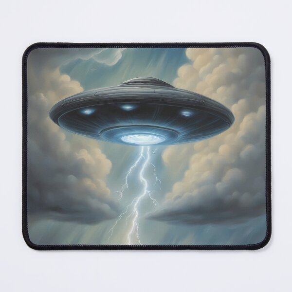 Item preview, Large UFO Above Country Road designed and sold by CalmnessbyChoice.