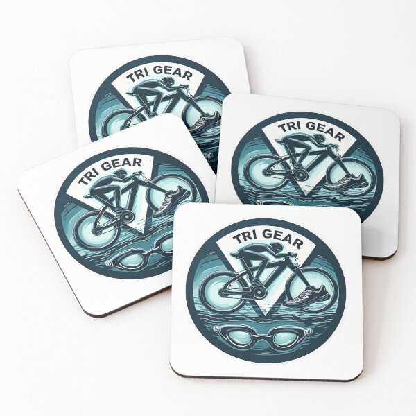 Item preview, "TRI GEAR | Bold Triathlon Sticker for Swim • Bike • Run Addicts" designed and sold by Triathlongram.