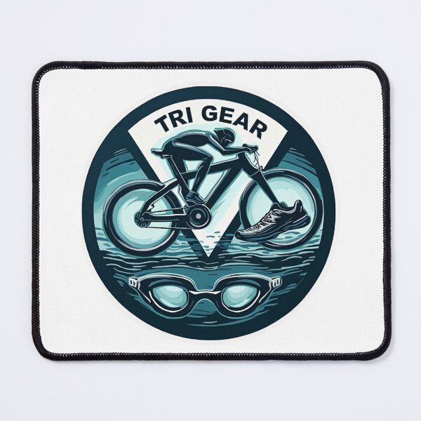 Item preview, "TRI GEAR | Bold Triathlon Sticker for Swim • Bike • Run Addicts" designed and sold by Triathlongram.
