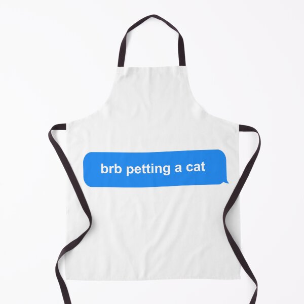 Item preview, brb petting a cat designed and sold by Newluck01.