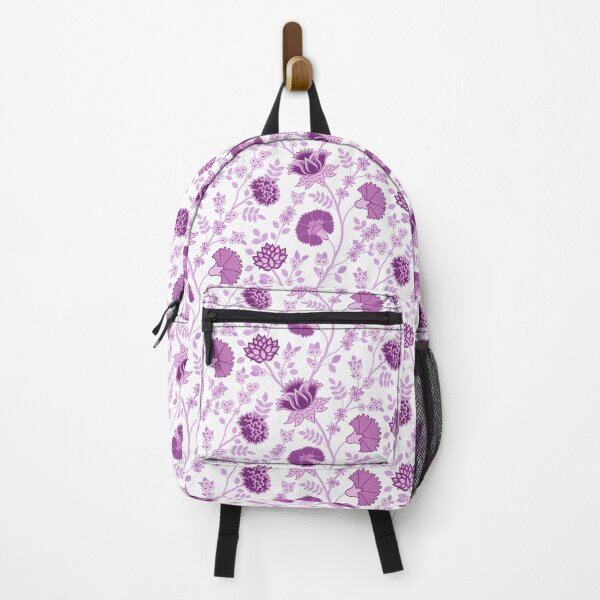 Item preview, Jacobean Floral Pattern Pinks on White designed and sold by NataliePaskell.