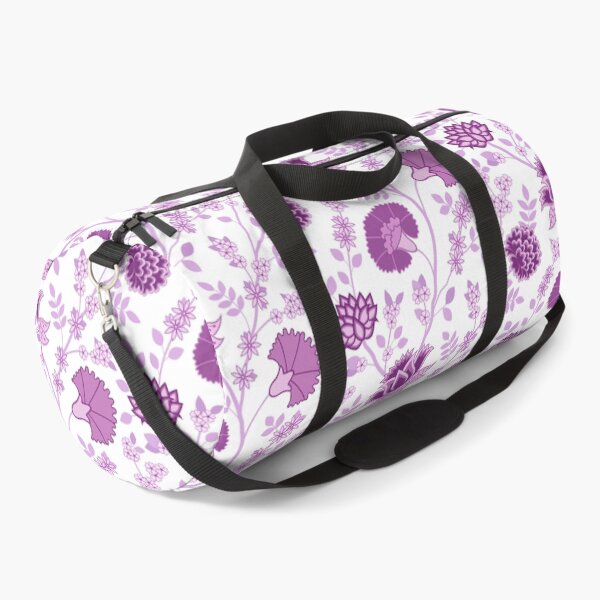 Item preview, Jacobean Floral Pattern Pinks on White designed and sold by NataliePaskell.